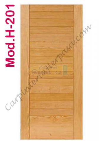 Puerta de Madera Exterior Mod. H-102